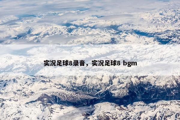 实况足球8录音，实况足球8 bgm
