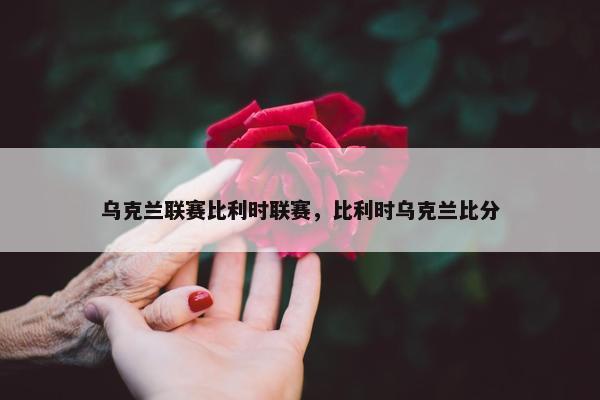 乌克兰联赛比利时联赛，比利时乌克兰比分