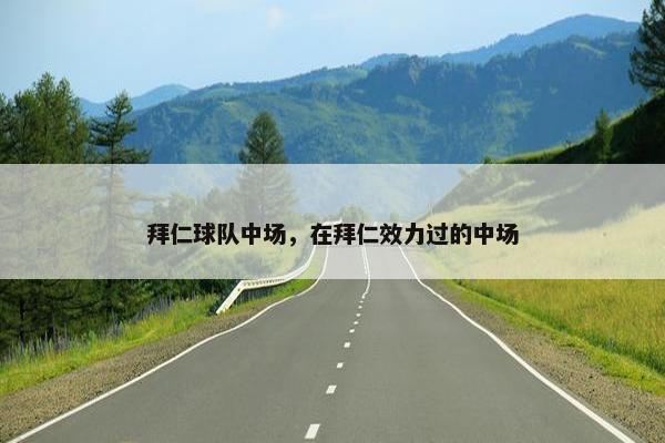 拜仁球队中场，在拜仁效力过的中场