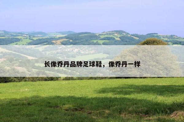 长像乔丹品牌足球鞋，像乔丹一样