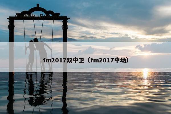 fm2017双中卫（fm2017中场）