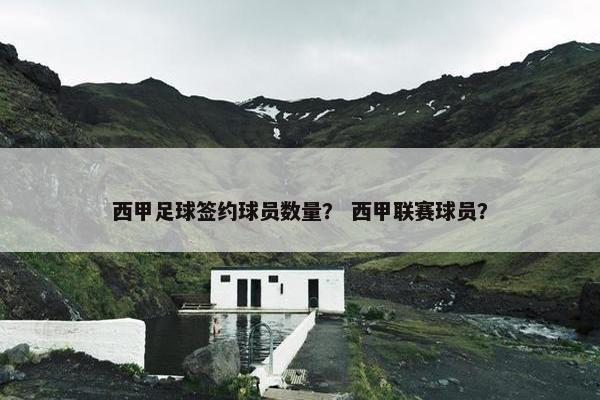 西甲足球签约球员数量？ 西甲联赛球员？