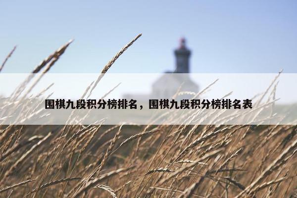 围棋九段积分榜排名，围棋九段积分榜排名表