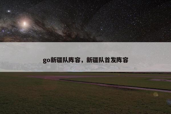 go新疆队阵容，新疆队首发阵容