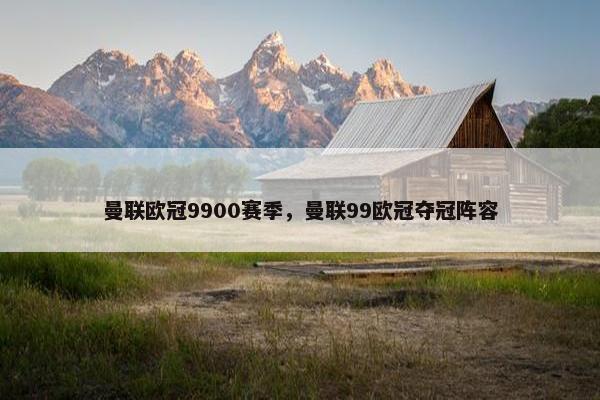 曼联欧冠9900赛季，曼联99欧冠夺冠阵容
