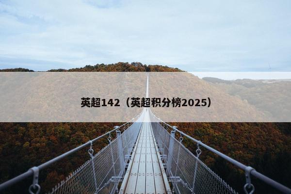 英超142（英超积分榜2025）