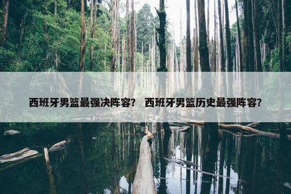西班牙男篮最强决阵容？ 西班牙男篮历史最强阵容？