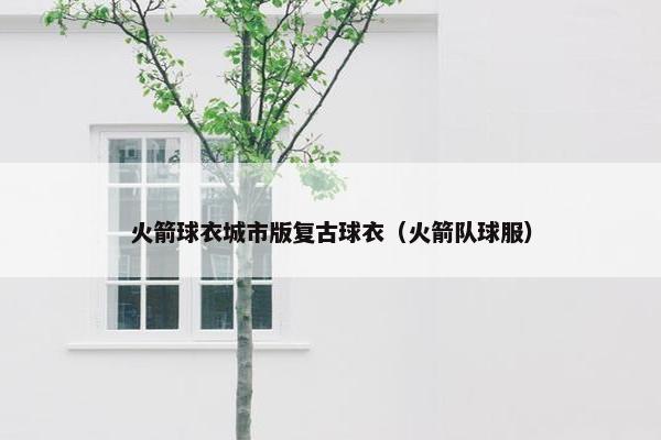 火箭球衣城市版复古球衣（火箭队球服）