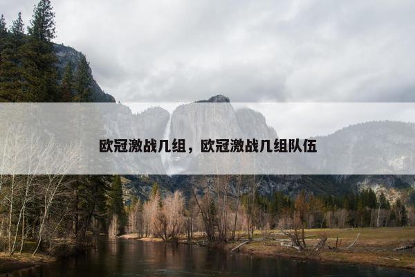 欧冠激战几组，欧冠激战几组队伍