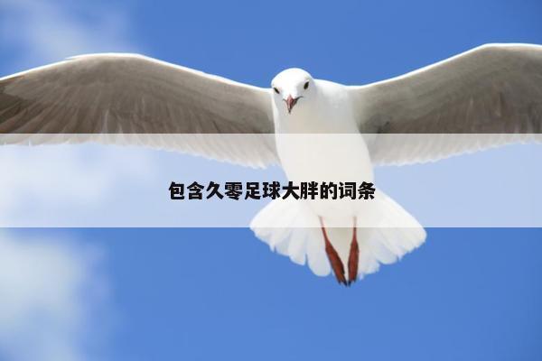 包含久零足球大胖的词条