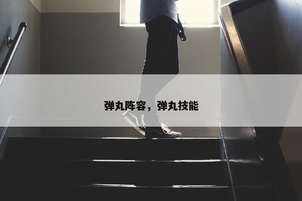 弹丸阵容，弹丸技能