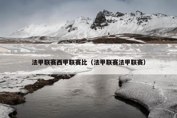法甲联赛西甲联赛比（法甲联赛法甲联赛）