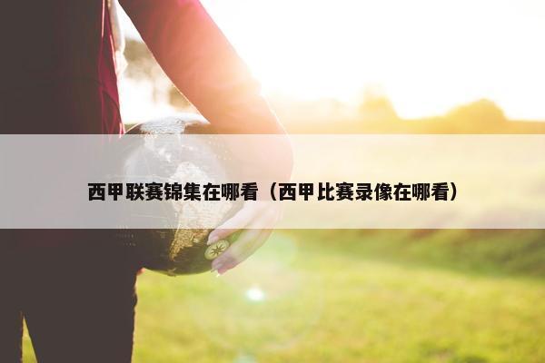 西甲联赛锦集在哪看（西甲比赛录像在哪看）