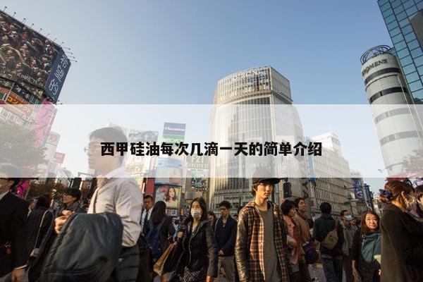 西甲硅油每次几滴一天的简单介绍