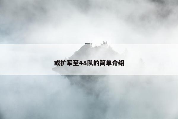 或扩军至48队的简单介绍