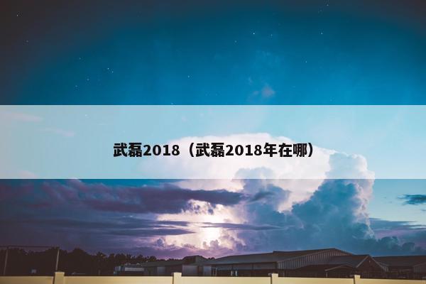 武磊2018（武磊2018年在哪）