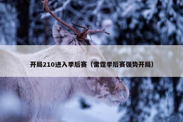 开局210进入季后赛（雷霆季后赛强势开局）