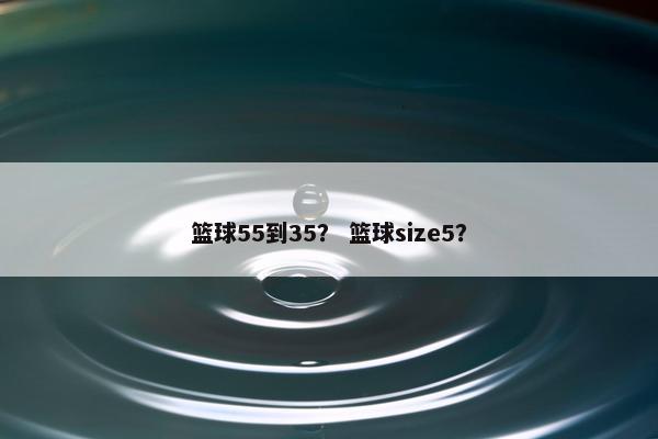 篮球55到35？ 篮球size5？