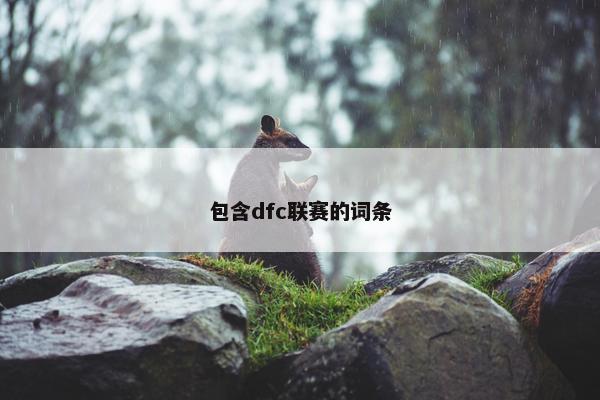 包含dfc联赛的词条