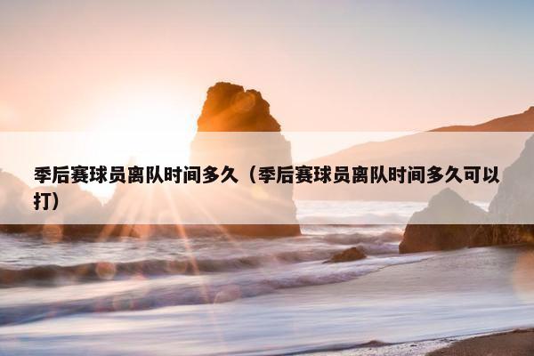 季后赛球员离队时间多久（季后赛球员离队时间多久可以打）