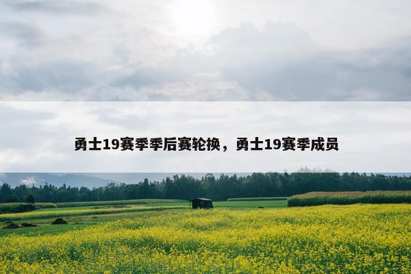 勇士19赛季季后赛轮换，勇士19赛季成员