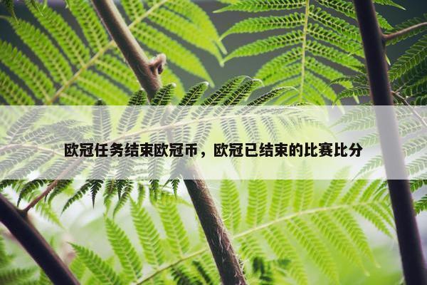 欧冠任务结束欧冠币，欧冠已结束的比赛比分
