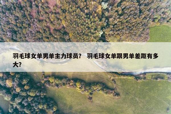 羽毛球女单男单主力球员？ 羽毛球女单跟男单差距有多大？