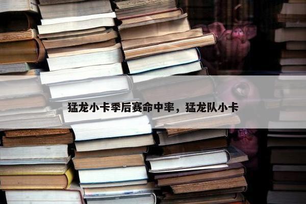 猛龙小卡季后赛命中率，猛龙队小卡