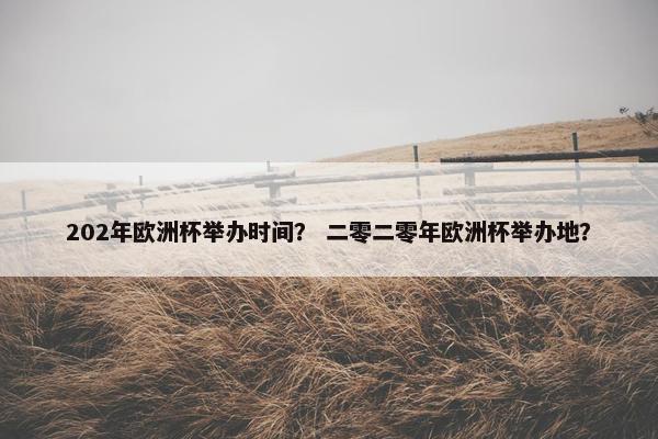 202年欧洲杯举办时间？ 二零二零年欧洲杯举办地？