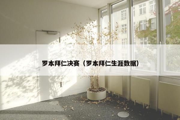 罗本拜仁决赛（罗本拜仁生涯数据）