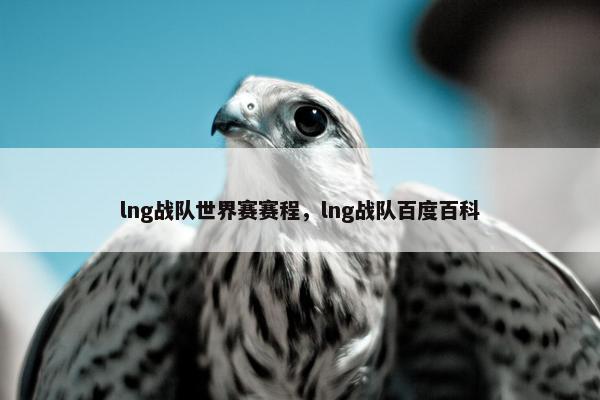 lng战队世界赛赛程，lng战队百度百科