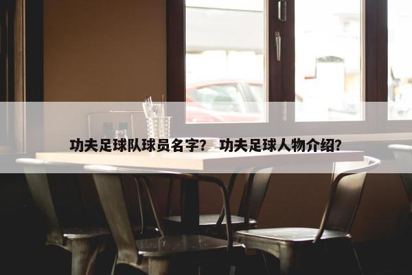 功夫足球队球员名字？ 功夫足球人物介绍？