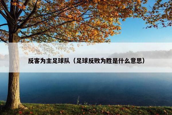 反客为主足球队（足球反败为胜是什么意思）