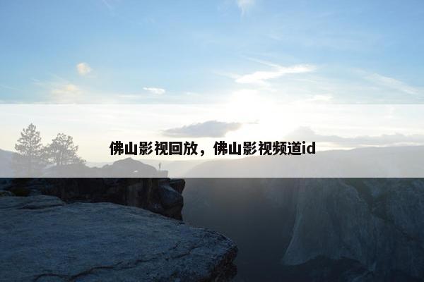 佛山影视回放，佛山影视频道id
