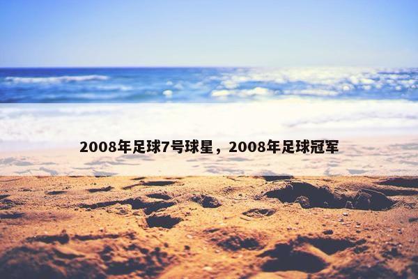2008年足球7号球星，2008年足球冠军