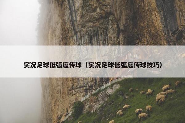 实况足球低弧度传球（实况足球低弧度传球技巧）