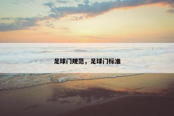 足球门规范，足球门标准