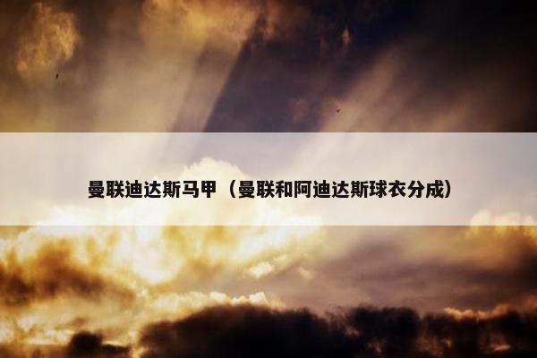 曼联迪达斯马甲（曼联和阿迪达斯球衣分成）