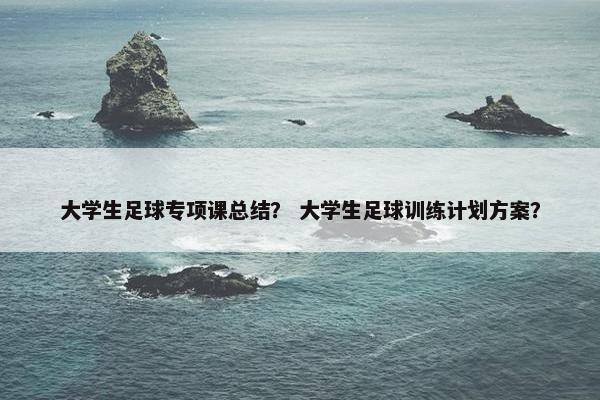 大学生足球专项课总结？ 大学生足球训练计划方案？