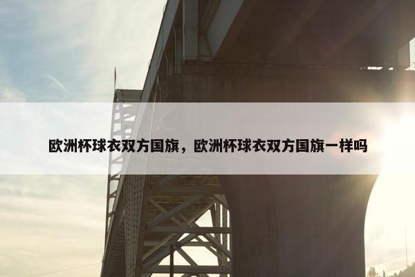 欧洲杯球衣双方国旗，欧洲杯球衣双方国旗一样吗