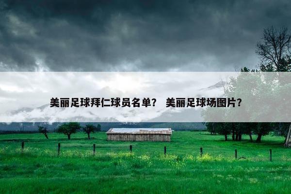 美丽足球拜仁球员名单？ 美丽足球场图片？