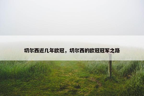 切尔西近几年欧冠，切尔西的欧冠冠军之路