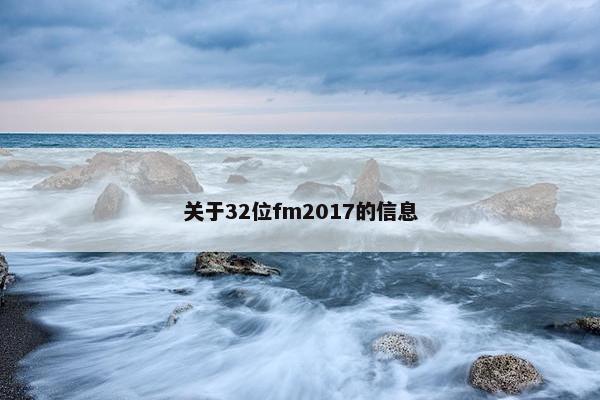 关于32位fm2017的信息