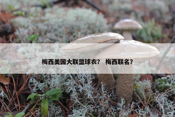 梅西美国大联盟球衣？ 梅西联名？