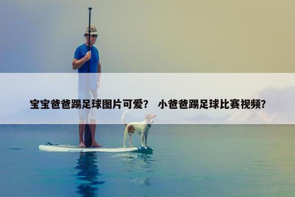 宝宝爸爸踢足球图片可爱？ 小爸爸踢足球比赛视频？