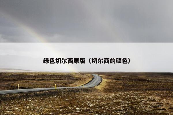 绿色切尔西原版（切尔西的颜色）