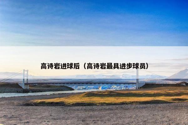 高诗岩进球后（高诗岩最具进步球员）