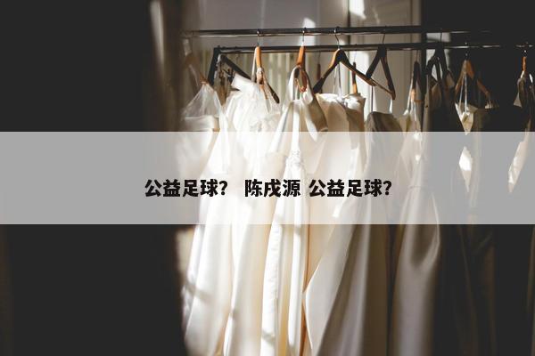 公益足球？ 陈戌源 公益足球？