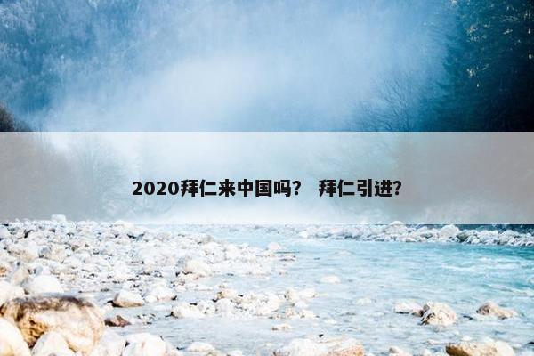 2020拜仁来中国吗？ 拜仁引进？