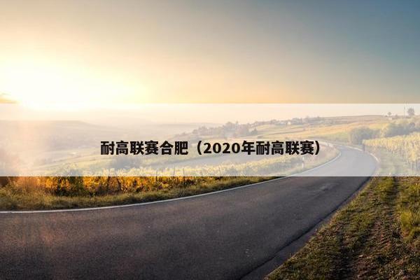 耐高联赛合肥（2020年耐高联赛）